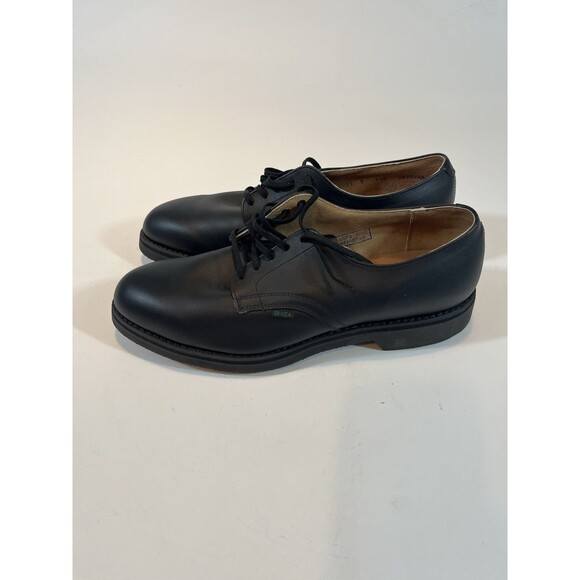 Work America SR/USA USPS Postal Worker Shoes Men’s Size 11 B Black Leather - Picture 2 of 16